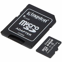 Kingston 64GB microSDHC Endurance Flash Memory Card, Class 10