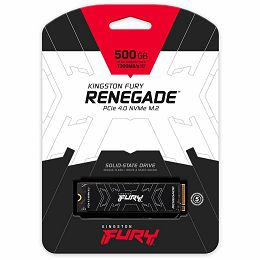 KINGSTON FURY Renegade 500GB SSD, M.2 2280, PCIe 4.0 NVMe, Read/Write 7300/3900MB/s, Random Read/Write: 450K/900K IOPS