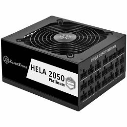 SilverStone HELA 2050 Platinum, 2050W 89 Plus Platinum ATX Power Supply, 135mm Dual ball bearing fan, 12 Pin GPU connector, 100% modular