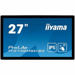 IIYAMA Monitor 27" PCAP Bezel Free 10-Points Touch, 1920x1080, IPS panel, DVI, HDMI, DisplayPort, 425cd/m² (with touch), 1000:1, 5ms, Landscape, Portrait or Table mount, USB Touch Interface, VESA 100x