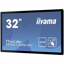 IIYAMA Monitor 32" PCAP Bezel Free 30-Points Touch Screen, 1920x1080, AMVA3 panel, VGA, HDMI, 460cd/m², 3000:1, 8ms, Landscape or Portrait mount, USB Touch Interface, VESA 200x200mm, MultiTouch with s
