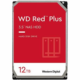 HDD NAS WD Red Plus (3.5, 12TB, 512MB, 7200 RPM, SATA 6 Gb/s)