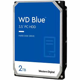 HDD Desktop WD Blue (3.5, 2TB, 256MB, 5400 RPM, SATA 6 Gb/s)