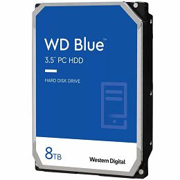 HDD Desktop WD Blue 8TB CMR, 3.5, 256MB, 5640 RPM, SATA