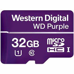 MicroSDHC Card WD Purple SC QD101 Ultra Endurance 32GB, SDA 6.0, Speed Class 10, TBW 16