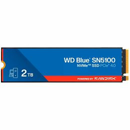 SSD WD Blue SN5100 2TB M.2 2280 PCIe Gen4 x4 NVMe QLC 3D, Read/Write: 7100/6700 MBps, IOPS 1000K/1300K, TBW: 900