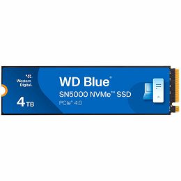 SSD WD Blue SN5000 NVMe (M.2 2280, 4TB, PCIe Gen4 16GT/s, up to 4 Lanes)