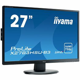 IIYAMA Monitor  27" 1920x1080, 4ms, AMVA+ panel, 300cd/m², VGA, DisplayPort, HDMI, Speakers,  USB-HUB