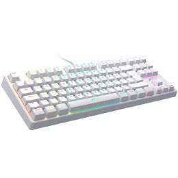 XTRFY K4 RGB Tenkeyless WHITE Edition, Mechanical gaming keyboard with RGB, US