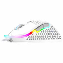 XTRFY M4 RGB, Ultra-light Gaming Mouse, Pixart 3389 sensor, White
