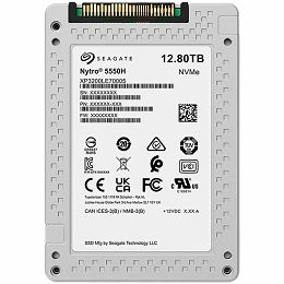 SSD Server Mixed Use SEAGATE Nytro 5550H 12.8TB PCIe Gen4 x4 NVMe, 3D eTLC, 2.5" 7mm, Read/Write: 7400/7200 MBps, IOPS 1700K/495K, TBW 70000, DWPD 3, DUAL PORT